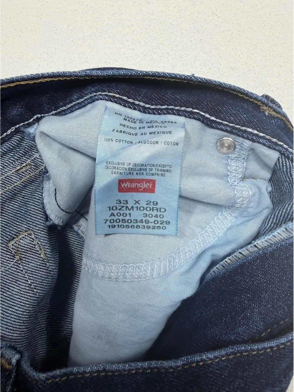 Wrangler Authentics Men’s Jeans 33x29 Relaxed Fit Blue Denim Pants